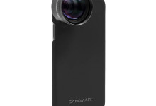 Case Sandmarc per iPhone (XS e XS MAX). Permette l’aggancio a vite dell’ottica in perfetto asse con le 2 fotocamere dell’iphone.
